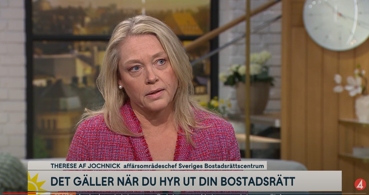 Therese af Jochnick intervjuas i Nyhetsmorgon