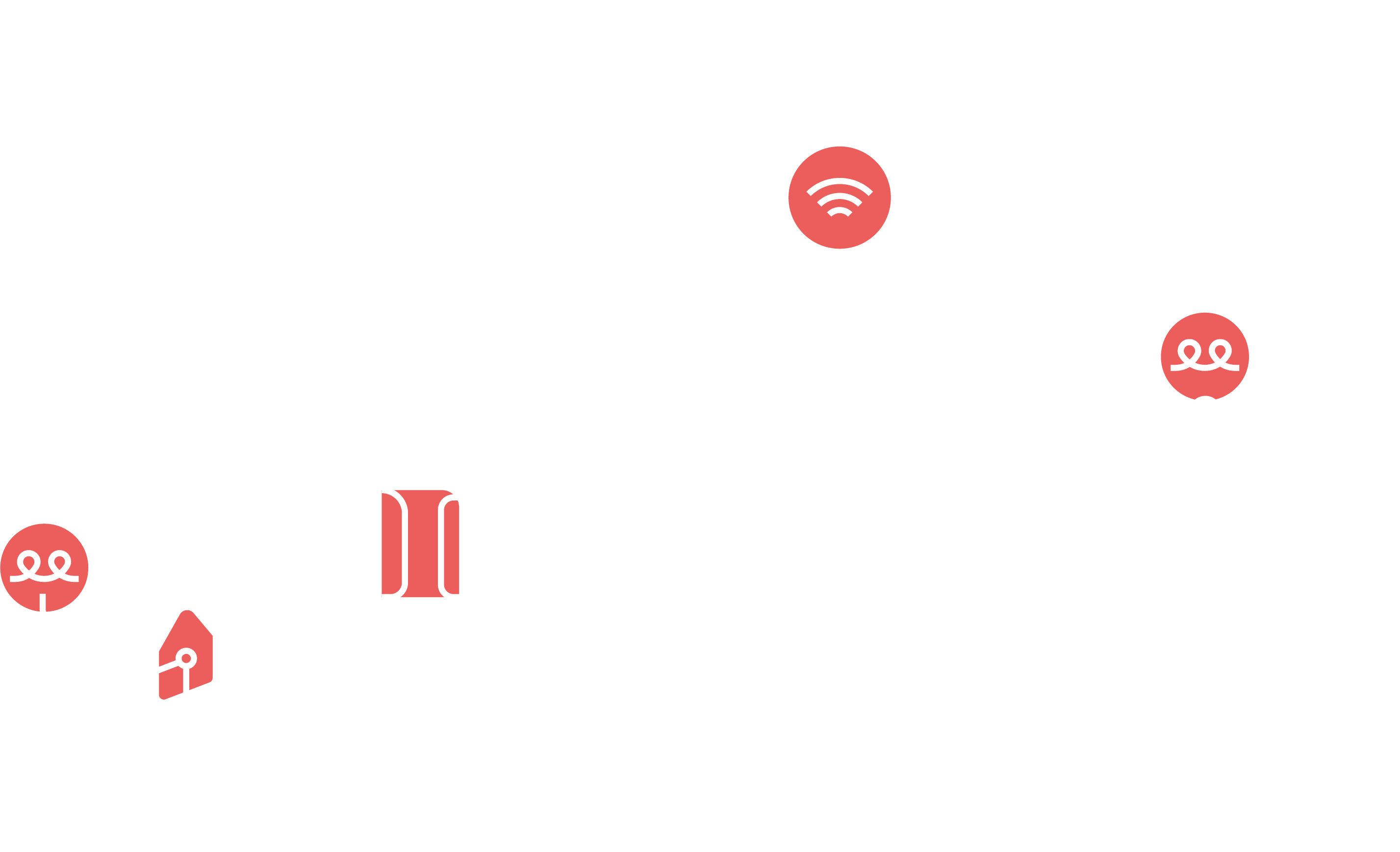 Man och kvinna som använder mobiltelefon och VR-glasögon. Illustration.