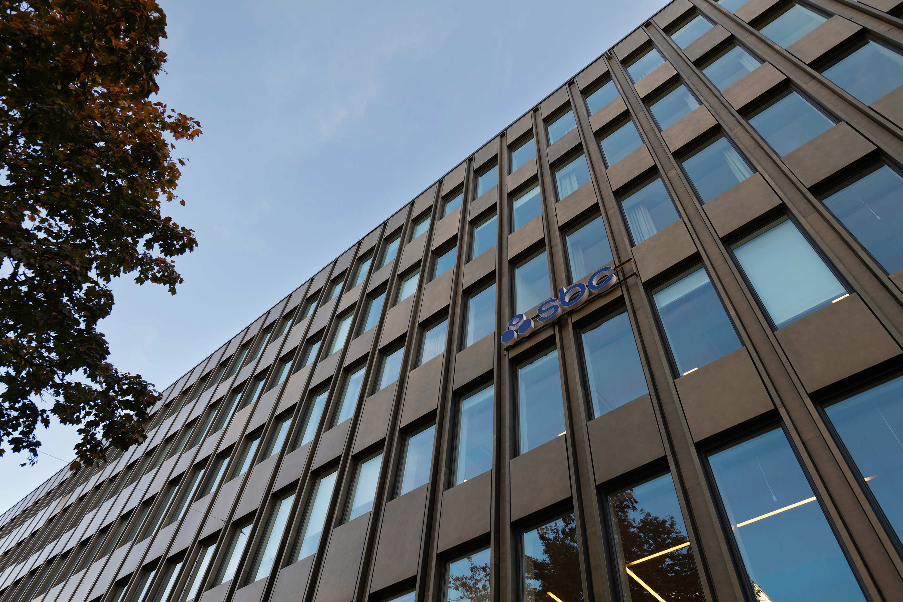 Fasad till SBCs kontor i Stockholm