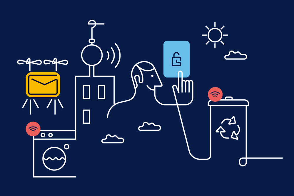 Överblick av energiförbrukning i brf. Illustration.